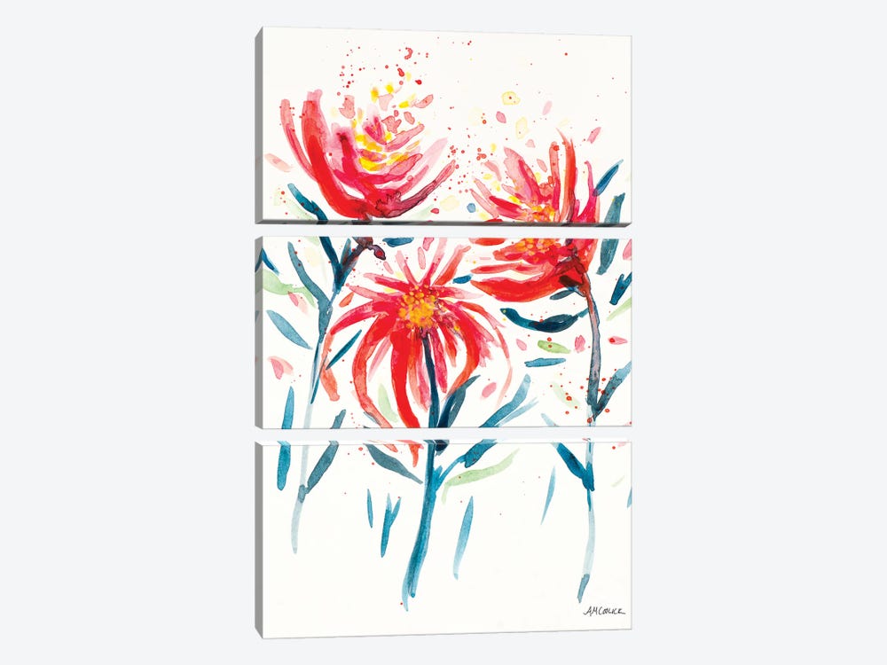 Wild Flowers II by Ann Marie Coolick 3-piece Canvas Print