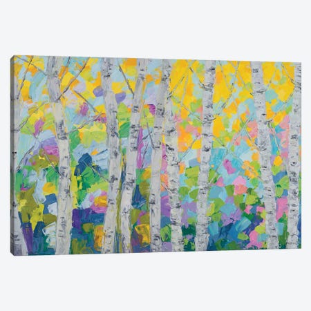 Dancing Birch Tree Canvas Print #CLK44} by Ann Marie Coolick Art Print