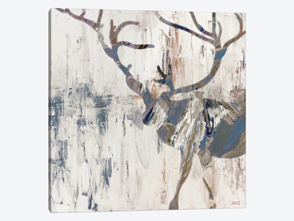 Neutral Rhizome Deer by Ann Marie Coolick 1-piece Canvas Artwork