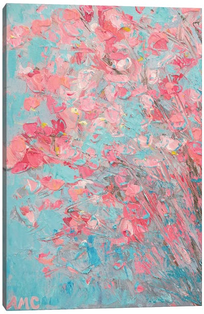 Apple Blossoms Canvas Art Print - Pink Art