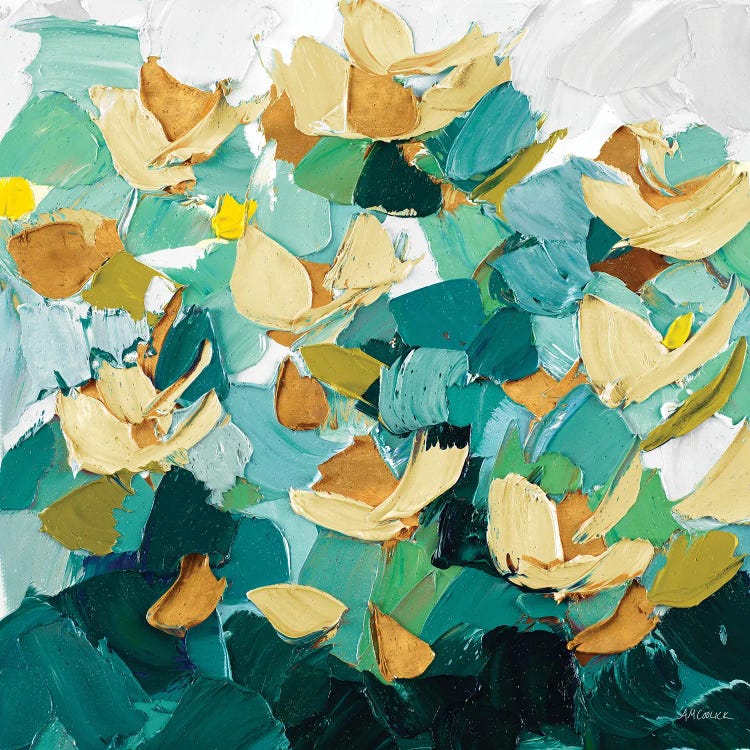 Gold and Teal Dream by Ann Marie Coolick wall art