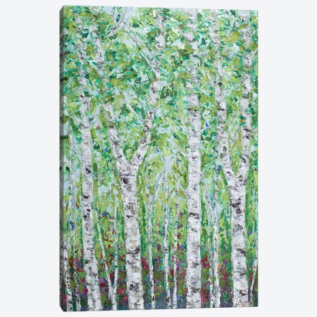 Green Birchwood II Canvas Print #CLK65} by Ann Marie Coolick Art Print