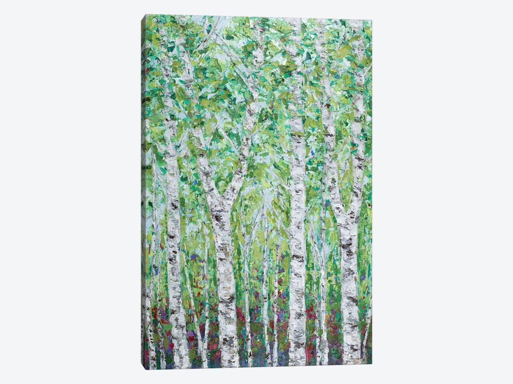Green Birchwood II by Ann Marie Coolick 1-piece Canvas Art