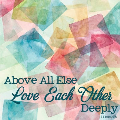 Love Each Other Deeply by Ann Marie Coolick canvas print