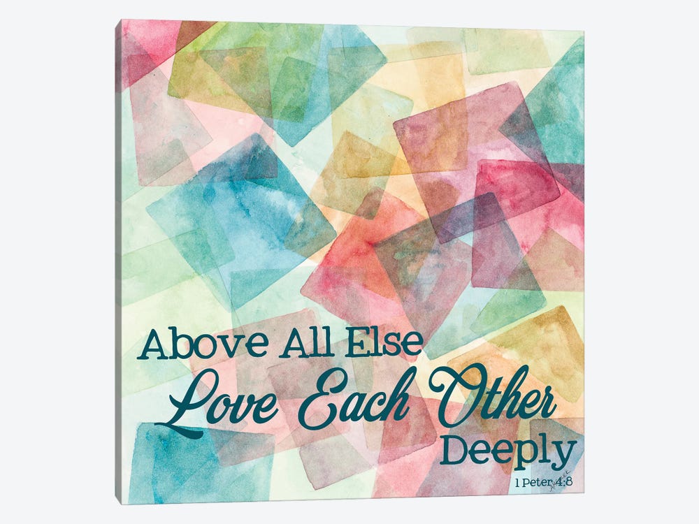 Love Each Other Deeply by Ann Marie Coolick 1-piece Canvas Print