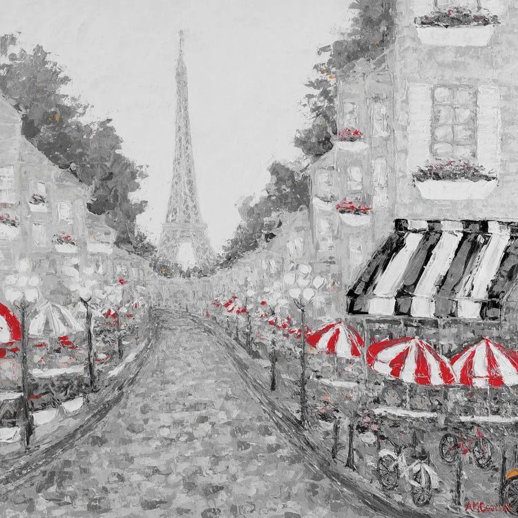 Splash of Red in Paris I