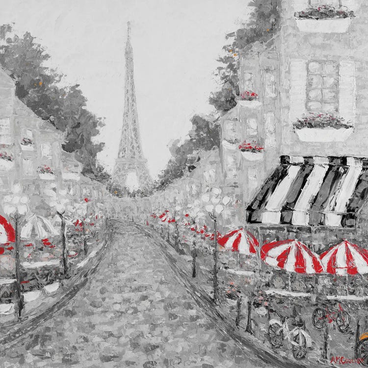 Splash of Red in Paris I by Ann Marie Coolick wall art