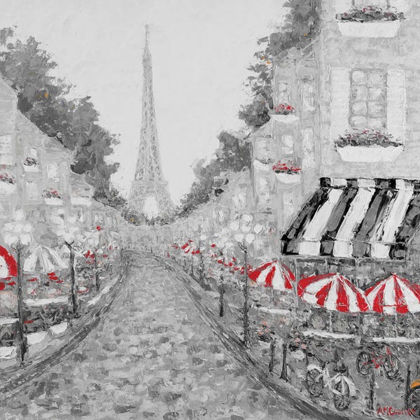 Ann Marie Coolick: Splash of Red in Paris I by Ann Marie Coolick