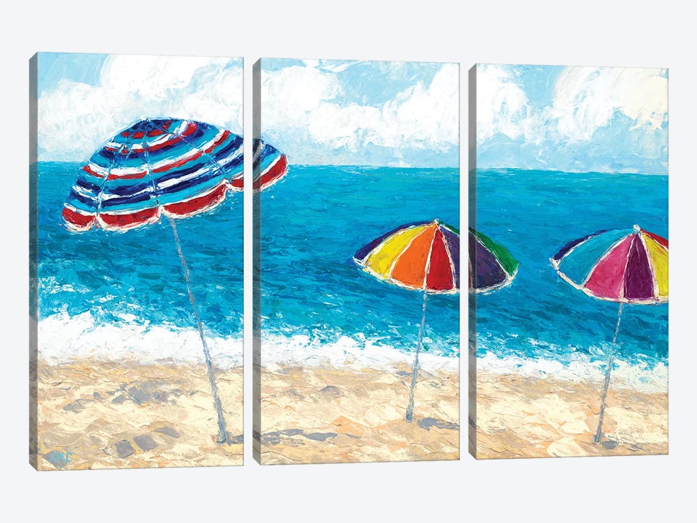 At the Shore I by Ann Marie Coolick 3-piece Canvas Art