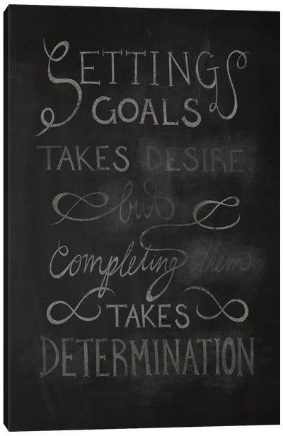 Completing Takes Determination Canvas Art Print
