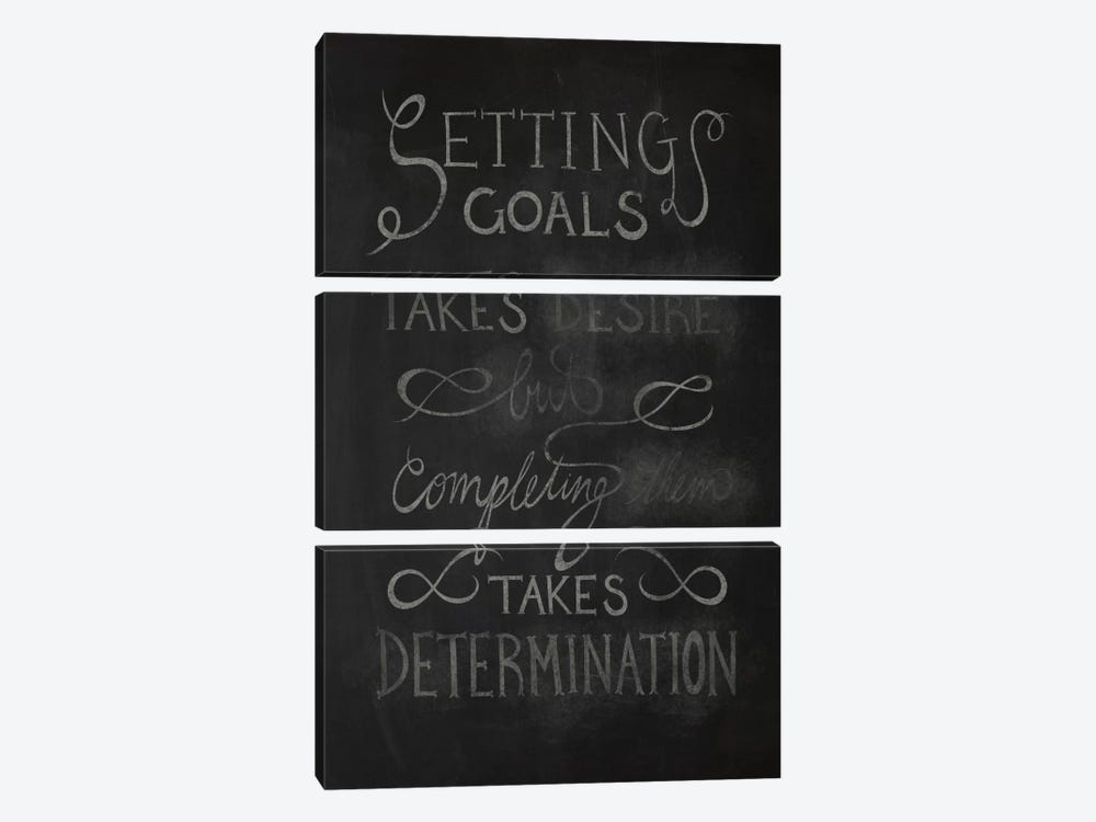 Completing Takes Determination by 5by5collective 3-piece Canvas Art