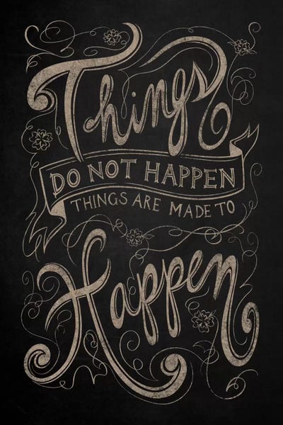 Things Do Not Happen by 5by5collective canvas print
