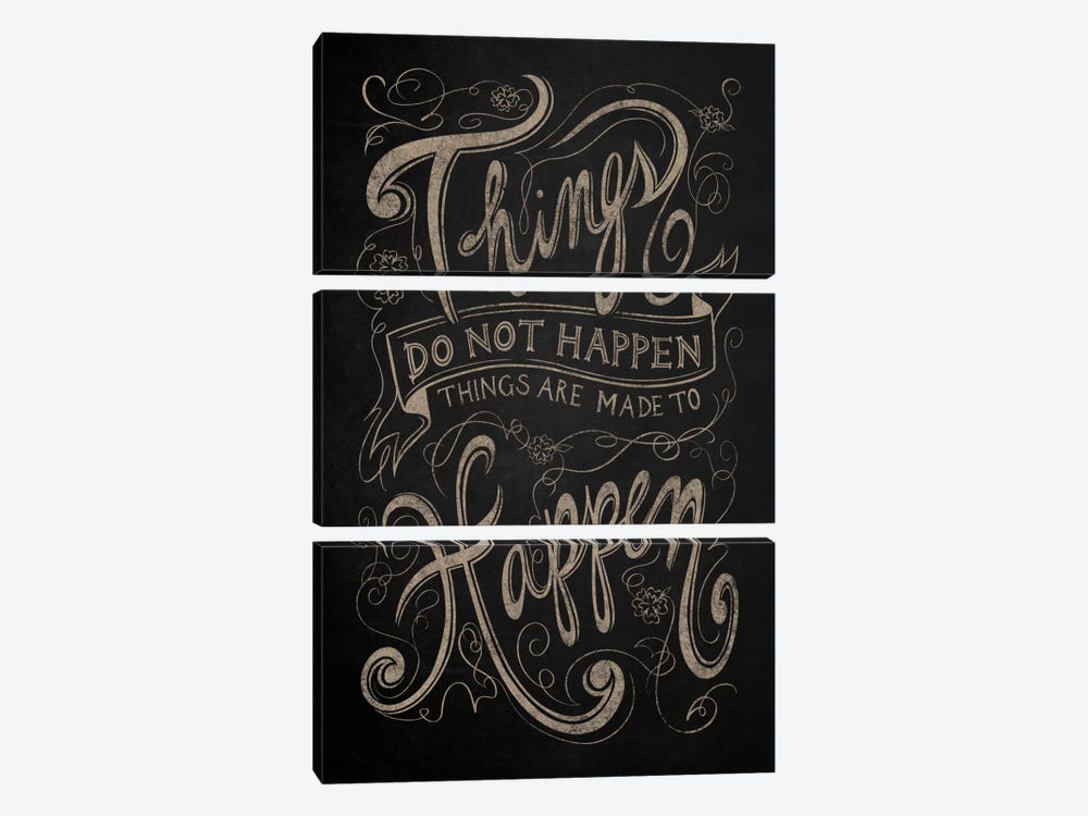 Things Do Not Happen by 5by5collective 3-piece Canvas Artwork