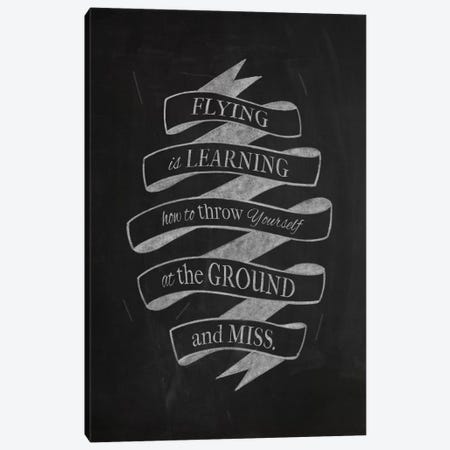 Flying Is Learning Canvas Print #CLL4} by 5by5collective Canvas Art