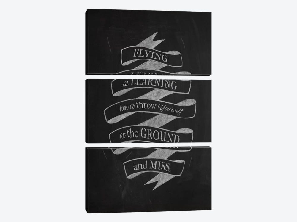 Flying Is Learning by 5by5collective 3-piece Art Print