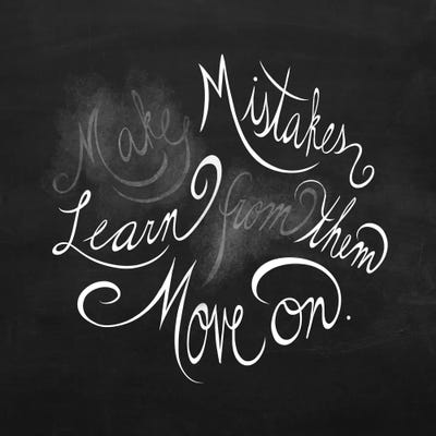 Make Mistakes by 5by5collective canvas print