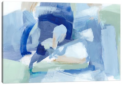 Blue Formation I Canvas Art Print - Fresh Take on a Classic