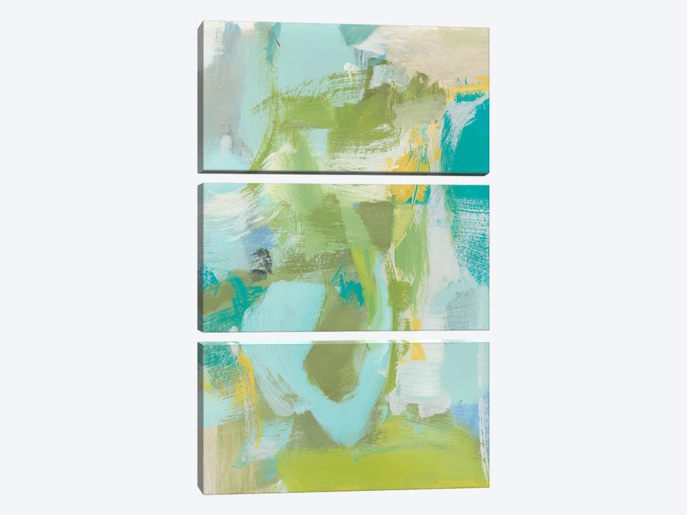 Sea Glass Abstraction I by Christina Long 3-piece Canvas Wall Art