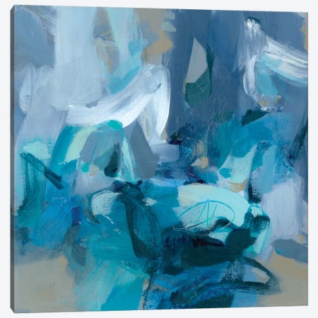 Abstract Blues II Canvas Print #CLO2} by Christina Long Canvas Art