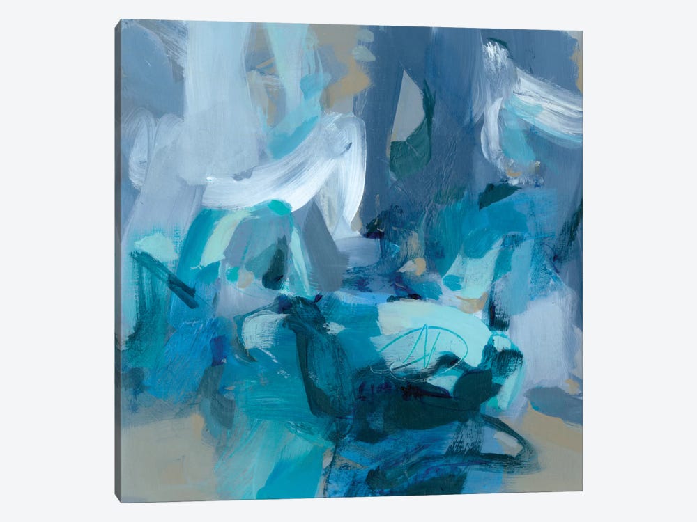 Abstract Blues II by Christina Long 1-piece Canvas Artwork
