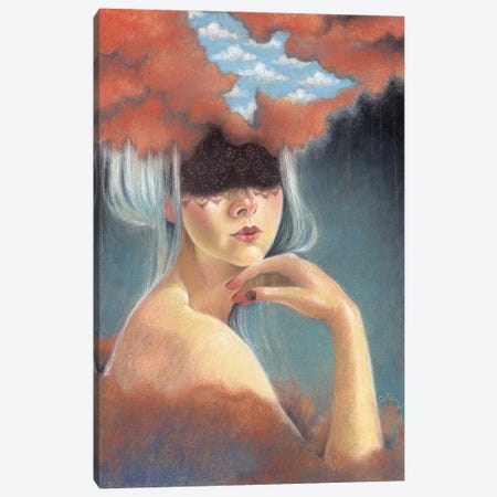 Looking For The Silver Lining Canvas Print #CLP13} by Celene Petrulak Canvas Art