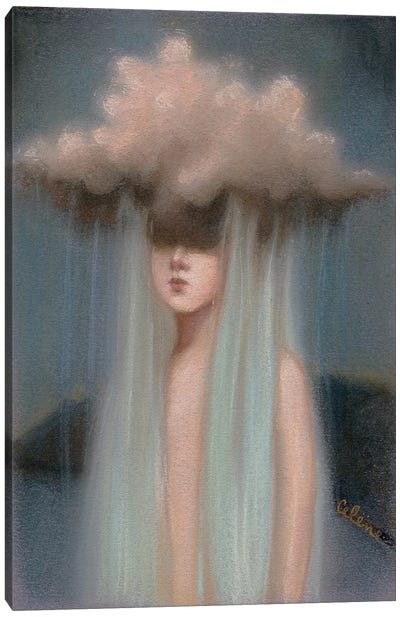 The Rain Washes Over Me Canvas Art Print - Head in the Clouds