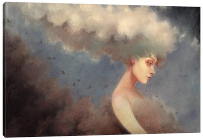 Woolgathering Canvas Art Print - Head in the Clouds