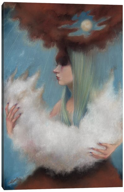 Endless Rain Canvas Art Print - Head in the Clouds