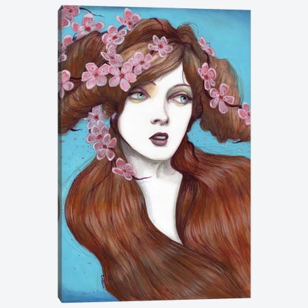 Cherry Blossom Canvas Print #CLP3} by Celene Petrulak Canvas Wall Art