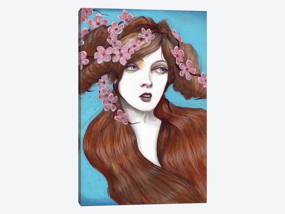 Cherry Blossom by Celene Petrulak 1-piece Canvas Wall Art
