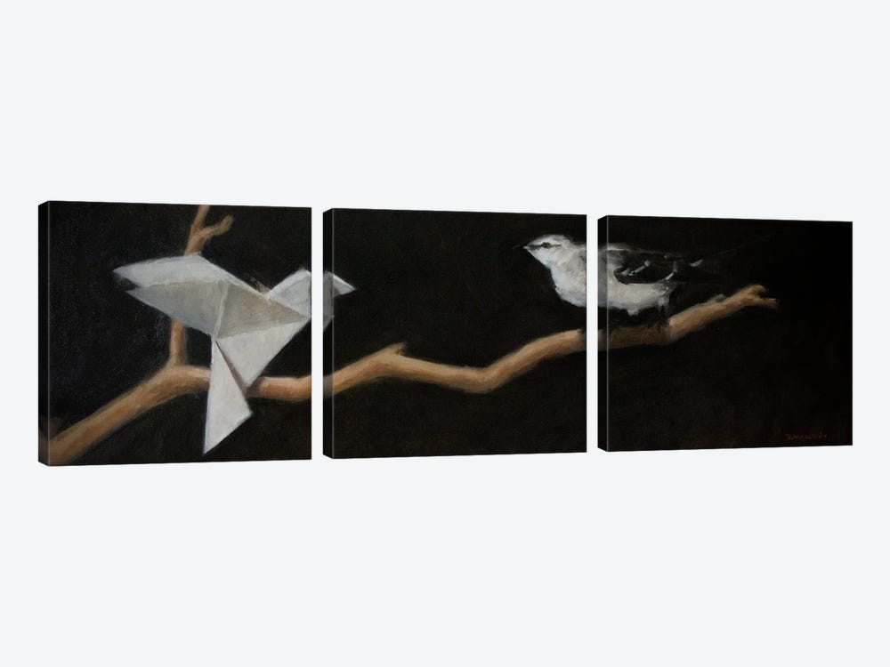 Mocking Birds by Carlos Antonio Rancaño 3-piece Canvas Art
