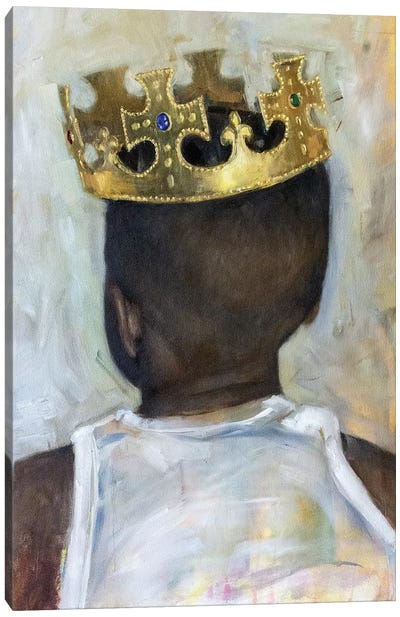 Raised A King Canvas Art Print - Crown Art