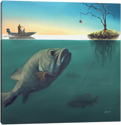Fish Tales Canvas Art Print - Christopher Lyter