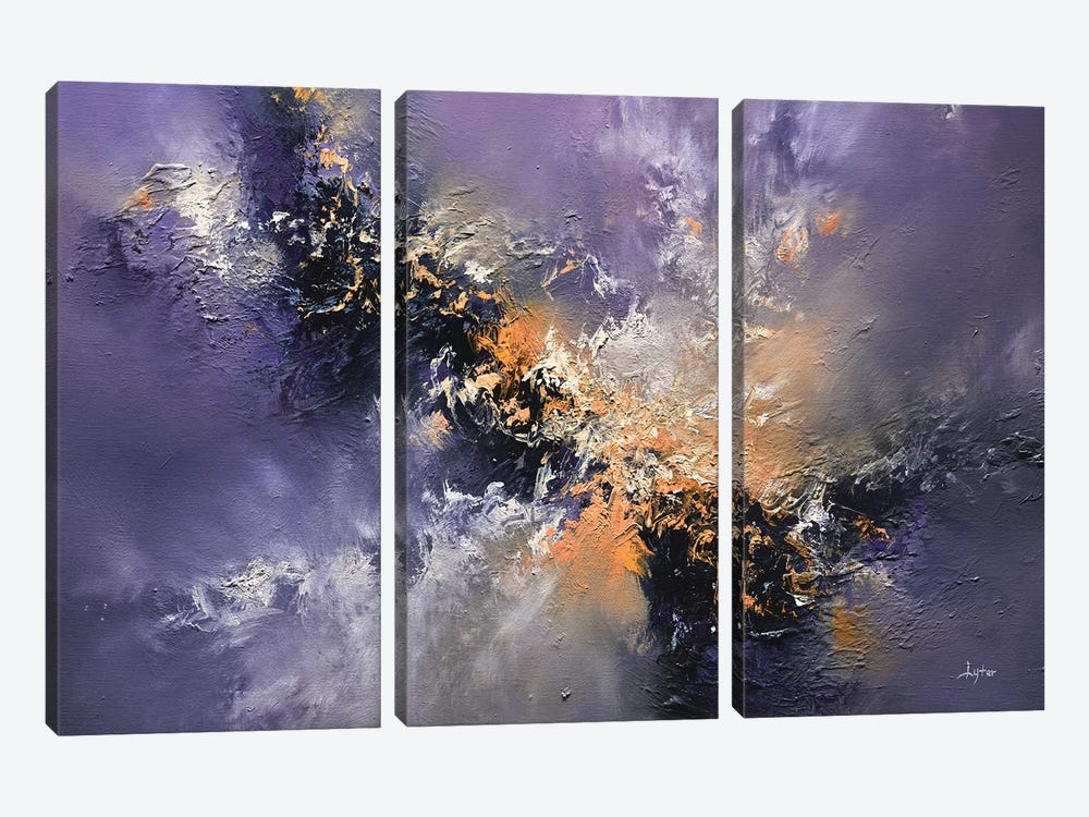 Lavender Storm by Christopher Lyter 3-piece Canvas Artwork