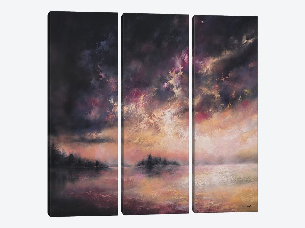 As The Evening Twilight Fades Away by Christopher Lyter 3-piece Canvas Wall Art