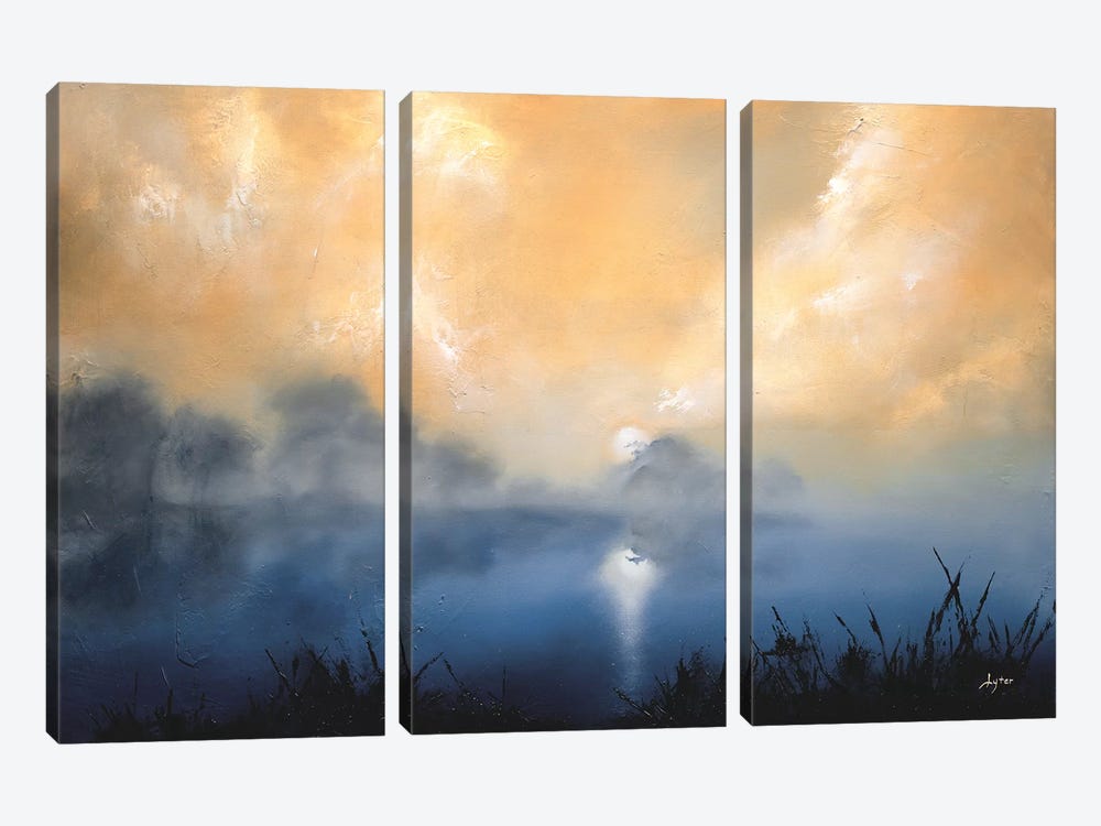 Calm and Quiet by Christopher Lyter 3-piece Canvas Artwork