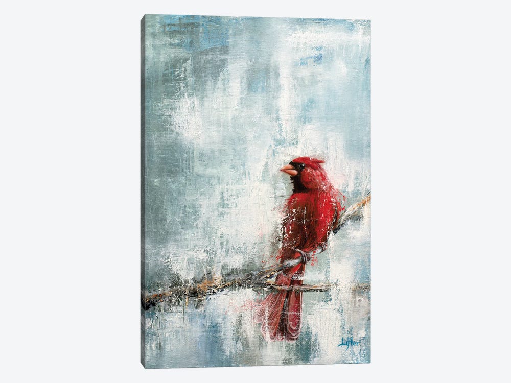 Wintry Red by Christopher Lyter 1-piece Canvas Wall Art