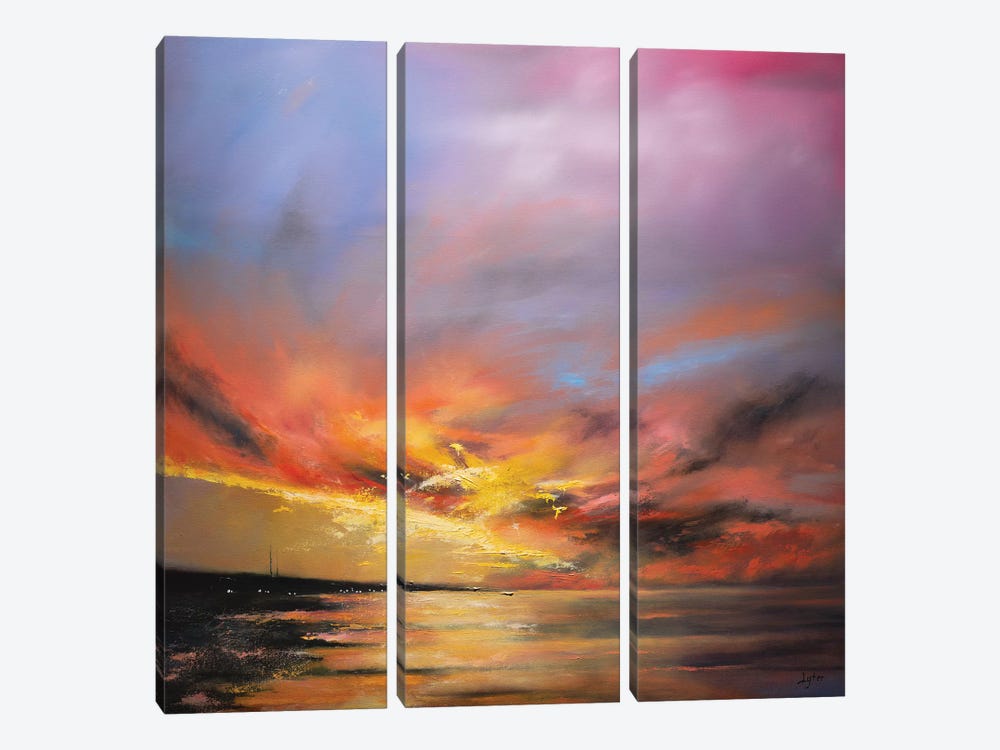 If Twilight Were Not by Christopher Lyter 3-piece Canvas Art Print