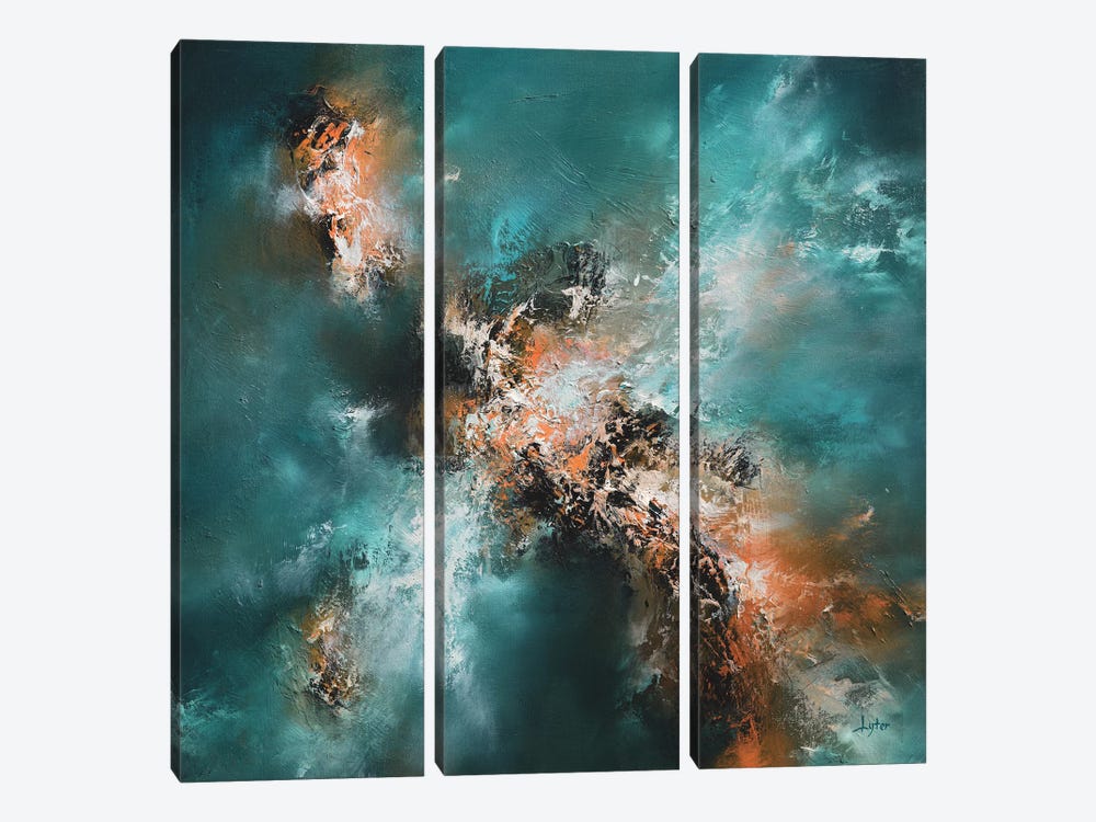 Beginning Of Consciousness by Christopher Lyter 3-piece Canvas Wall Art