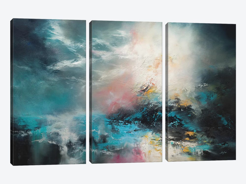 Ocean's Edge by Christopher Lyter 3-piece Canvas Print