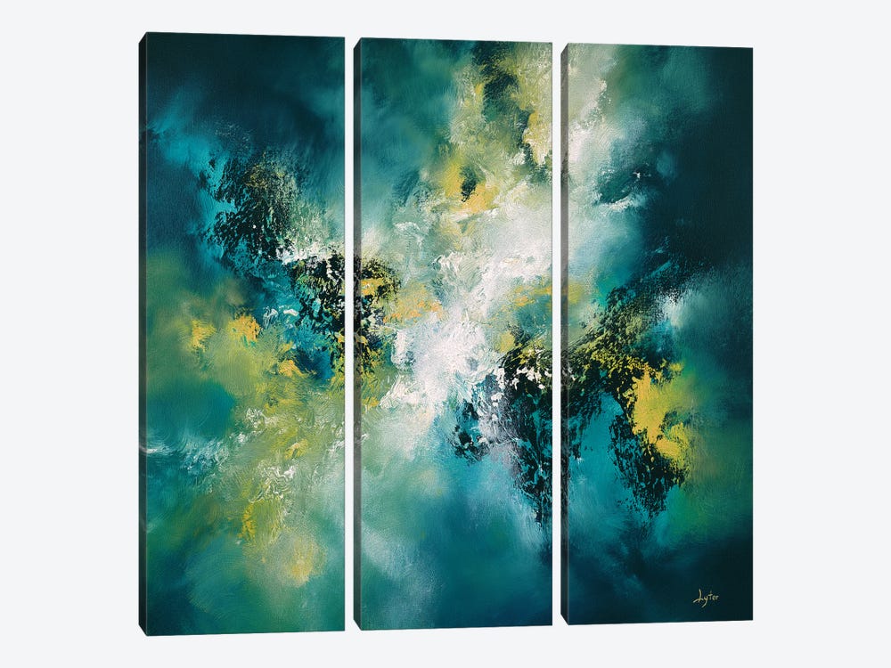 The Waves Of A Turbulent Sea by Christopher Lyter 3-piece Canvas Artwork
