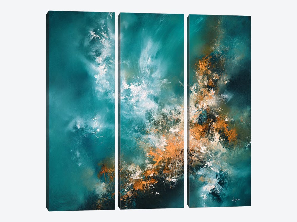 Fire From Above by Christopher Lyter 3-piece Canvas Wall Art