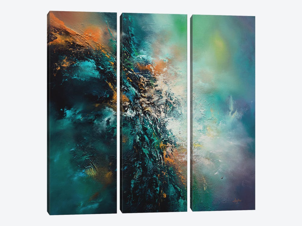 In All Chaos, A Cosmos by Christopher Lyter 3-piece Canvas Print