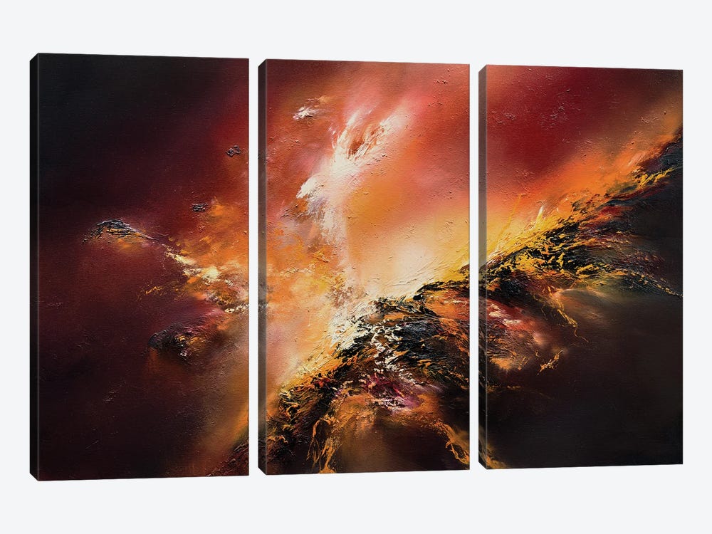Inferno Of Passions by Christopher Lyter 3-piece Canvas Art