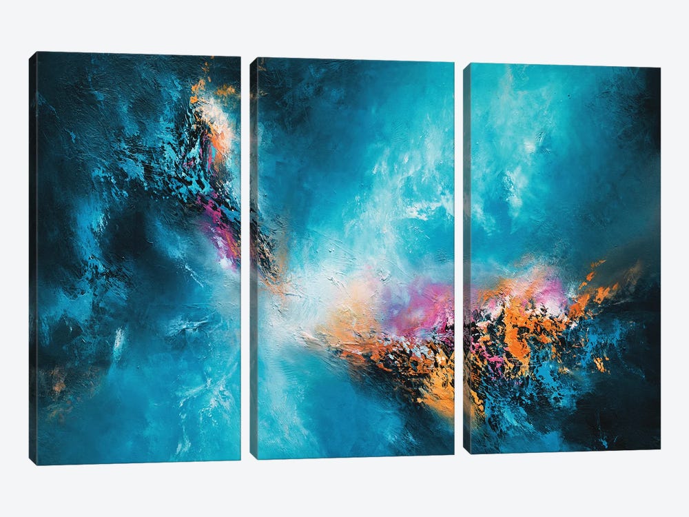 The Deeper The Blue by Christopher Lyter 3-piece Canvas Artwork