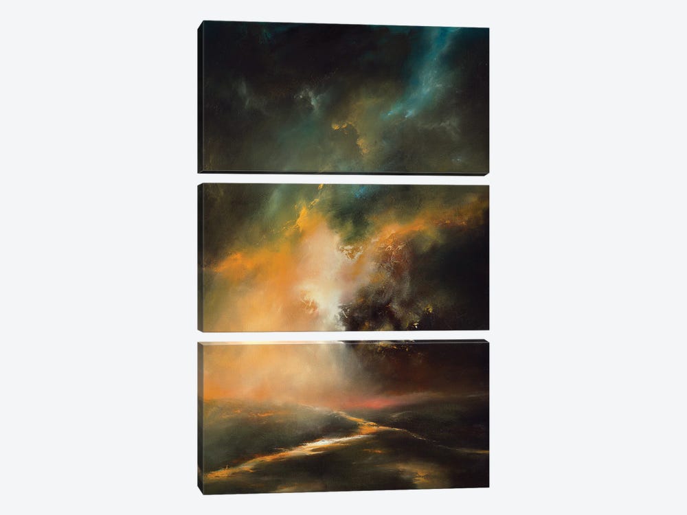 Riding With The Storm Clouds by Christopher Lyter 3-piece Canvas Art Print