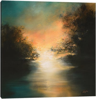 Somewhere Behind The Morning Canvas Art Print - Christopher Lyter