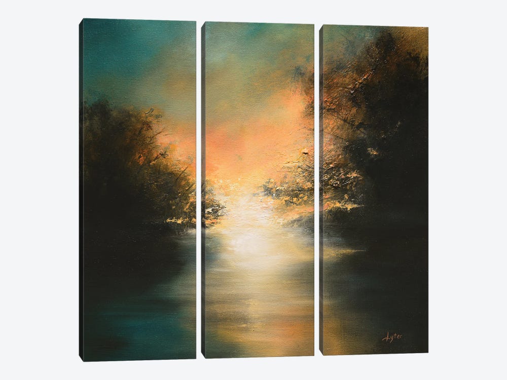 Somewhere Behind The Morning by Christopher Lyter 3-piece Canvas Art