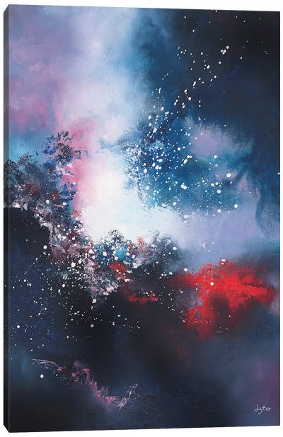 Ether Canvas Art Print - Purple Abstract Art
