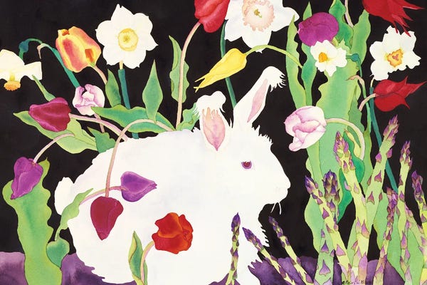 Carissa Luminess: Phoebe with Asparagus by Carissa Luminess